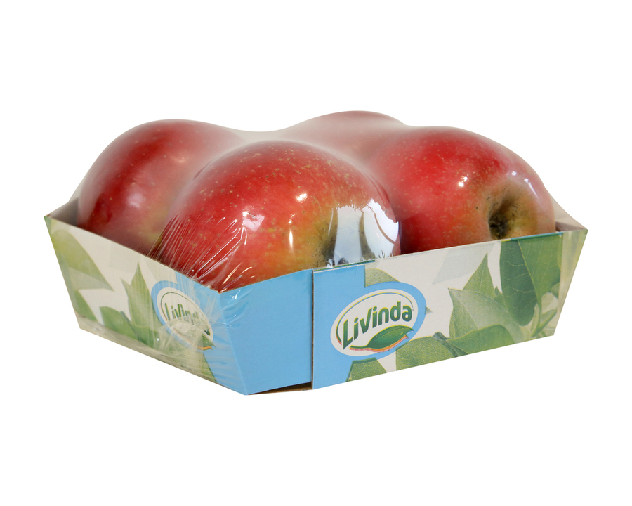 Barqueta de Manzanas DE 4 UNIDADES Variedad FUJI de Soria 1,2Kg aprox