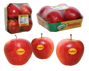 Barqueta de manzanas variedad EVELINA 4 uds