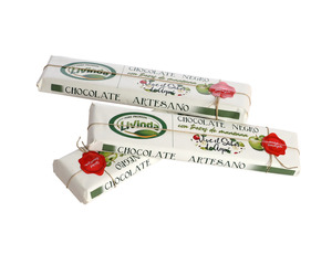 Lingote Chocolate Negro 52% cacao Min. con Manzana