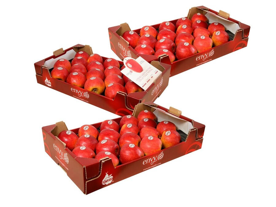 3 Cajas de Manzanas DE 18 UNIDADES Variedad ENVY de Soria 13.5 Kg aprox.