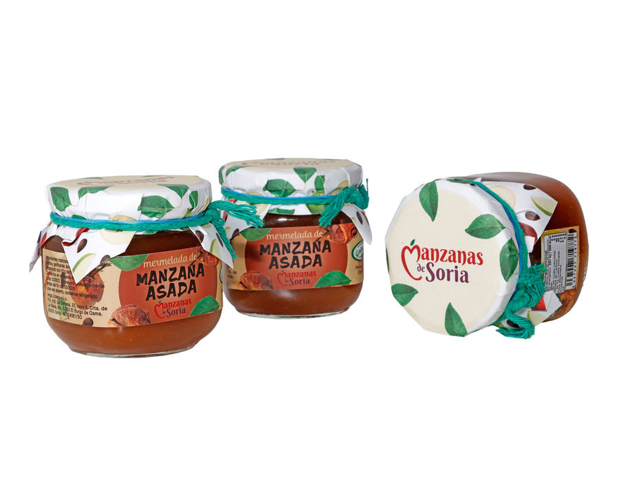 Caja 12 uds. Mermelada de Manzana ASADA de Soria 210 Grs